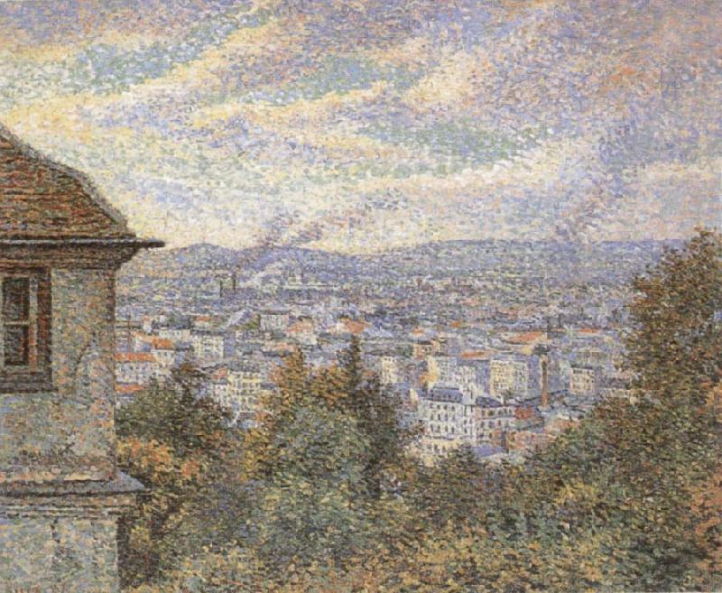 Luce, Maximilien Paris Seen From Montmartre Norge oil painting art
